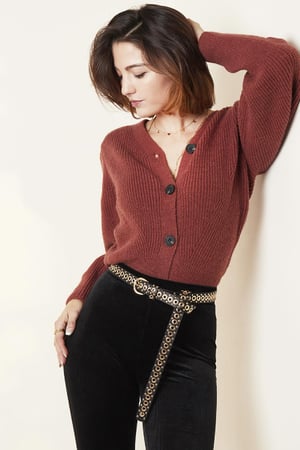 Ceinture Tied Up Noir & Couleur or Polyuréthane h5 Image3